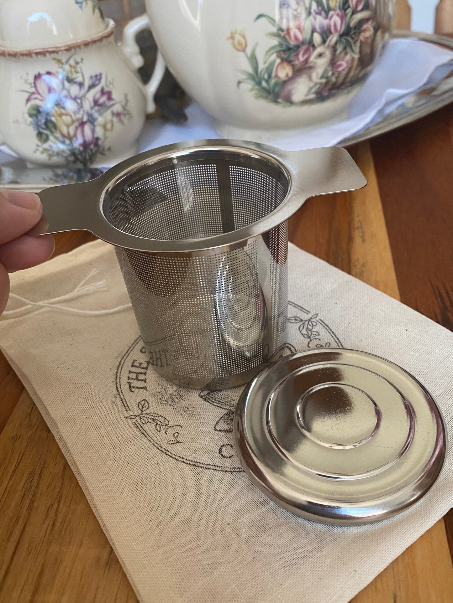Shop the Stainless Steel Basket Tea Infuser from The Sugar Bowl Collection. A reusable fine mesh infuser meant for 2 to 4 servings of loose leaf tea.
