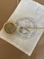 Gold tea ball infuser for brewing loose leaf tea