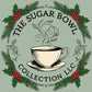 Logo of The Sugar Bowl Collection LLC featuring a tea cup and leaves.